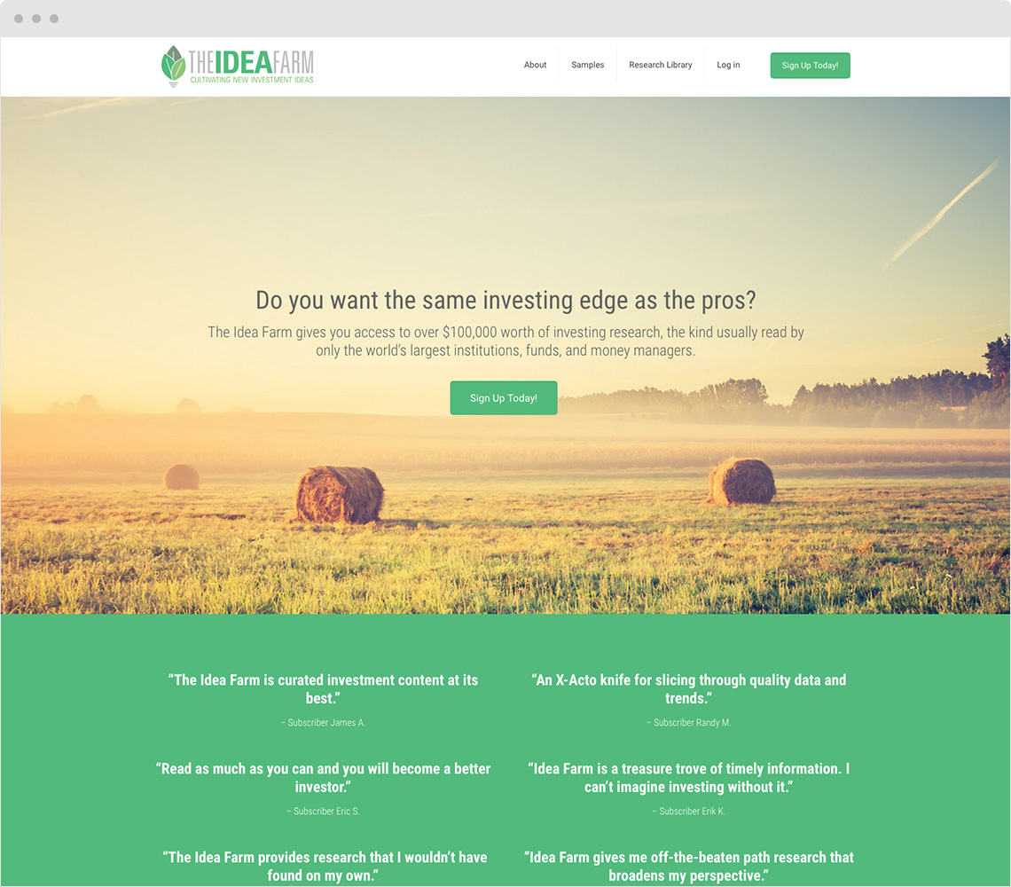 The Idea Farm by Meb Faber